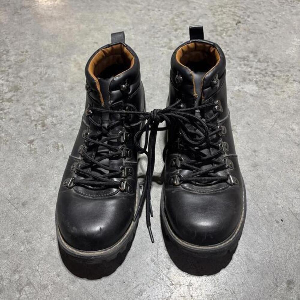 Grunge Gothic Dark Black Combat Boots High Sierra Hiking Sz 9